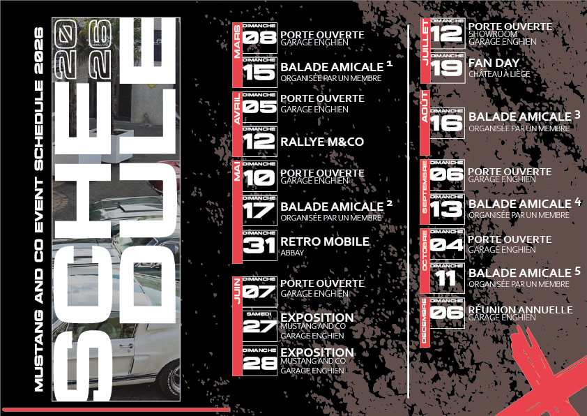 SCHEDULE 2026 